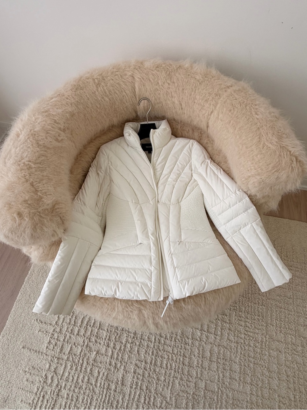 Mackage Ivory Quilted Down Jacket